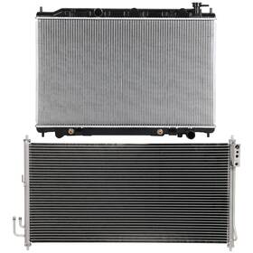 Luxfineparts 13126596 Radiator And Ac Condenser Cooling Kit For 2003-2007 Nissan Murano 3.5l