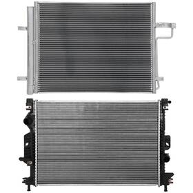 Luxfineparts 13552139 Radiator And Ac Condenser Cooling Kit For Ford C-max 2.0l 2013-2015 2016 2017 2018