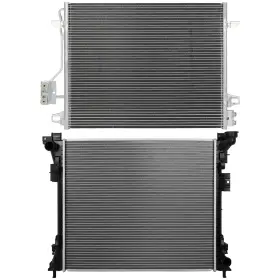 13552196 Luxfineparts Radiator And Ac Condenser Cooling Kit For Dodge Grand Caravan 2008-2019