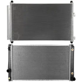 13582988 Luxfineparts Aluminum Radiator And Ac Condenser Cooling Kit For Toyota Rav4 2006-2010 2011 2012 13582988 Luxfineparts Aluminum Radiator And Ac Condenser Cooling Kit For Toyota Rav4 2006-2010 2011 2012