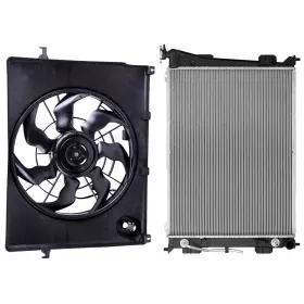 11045386 Maxpower-carparts Cooling Fan And Radiator Kit For 11-14 Kia Optima 2011-2012 Hyundai Sonata 2.4l L4