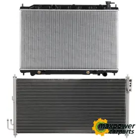 11052363 Maxpower-carparts Radiator And Ac Condenser Cooling Kit For 2003-07 Nissan Murano 3.5 V6 3498cc Dohc