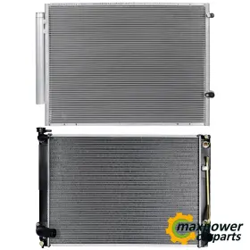 11054465 Maxpower-carparts Radiator And Ac Condenser Cooling Kit For 07-10 Toyota Sienna 3.5 V6 3456cc 5-door