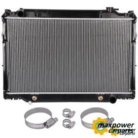 11059015 Maxpower-carparts Radiator With Oil Hose Clamps Kit For 1996-97 Lexus Lx450 Toyota Land Cruiser L6