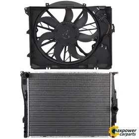 11617595 Maxpower-carparts Radiator Cooling Fan Kit For 2008-13 Bmw 128i 07-11 323i 2006 325i 325xi 3.0
