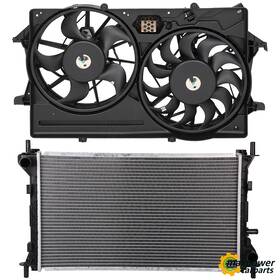 Maxpower-carparts 11699555 Engine Radiator Cooling Fan Kit Replacement For 2000-02 Ford Focus Sohc Gas 2.0l