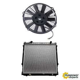 11812407 Maxpower-carparts New Cooling Fan And Radiator Kit Replacement For 1995-2004 Toyota Tacoma 2.7l 3.4l