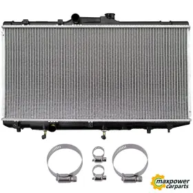11823728 Maxpower-carparts New Radiator With Oil Hose Clamps Kit For 93-97 Geo Prizm Toyota Corolla 1.8l L4