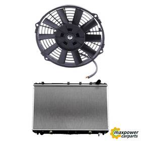 Maxpower-carparts 11851657 New Cooling Fan And Aluminum Radiator Kit For 1995-1999 Toyota Avalon 3.0l V6 Gas
