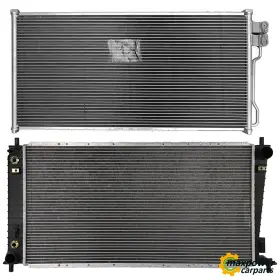 12274667 Maxpower-carparts New Radiator And Ac Condenser Cooling Kit For 2004-2006 Ford Expedition V8 Gas