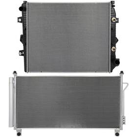 Maxpower-carparts 13477705 1x Radiator And Ac Condenser Cooling Kit For Chevrolet Silverado 2500 3500 Hd