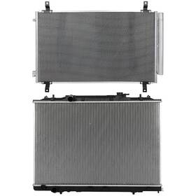 Maxpower-carparts 13477712 Aluminum Radiator And Ac Condenser Cooling Kit For 2017-2019 Honda Ridgeline