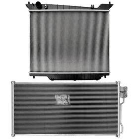 Maxpower-carparts 13477742 Aluminum Radiator And Condenser Cooling Kit For 2004 Lincoln Navigator 5.4l