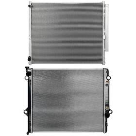 Maxpower-carparts 13484292 Aluminum Radiator And Condenser Cooling Kit For 2003-2009 Toyota 4runner 4.7l