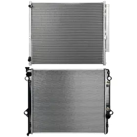 13484292 Maxpower-carparts Aluminum Radiator And Condenser Cooling Kit For 2003-2009 Toyota 4runner 4.7l