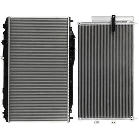 Maxpower-carparts 13492230 Aluminum Radiator And Ac Condenser Cooling Kit For 2006-2011 Honda Civic