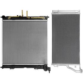 Maxpower-carparts 13494848 Automotive Aluminum Radiator And Ac Condenser Cooling Kit For 15 Kia Optima Sedan