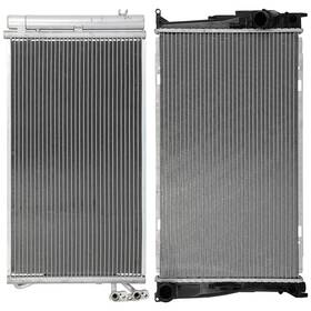 Maxpower-carparts 13494863 Replacement Aluminum Radiator And Ac Condenser Cooling Kit For 2009-2011 Bmw 335d