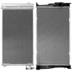 13494863 Maxpower-carparts Replacement Aluminum Radiator And Ac Condenser Cooling Kit For 2009-2011 Bmw 335d