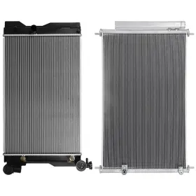 13496128 Maxpower-carparts Aluminum Radiator And Ac Condenser Cooling Kit For Toyota Corolla 2009-2015 1.8l
