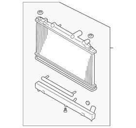 Mazda Aj57-15-200e Genuine Radiator Assembly