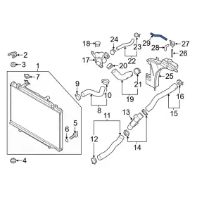 Py8v15383 Mazda Oe For Cx-9 2016-2021 Engine Coolant Reservoir Hose