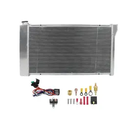 11232040 Menbager For Chevy C10/20/30 Pickup Suburban 1967 1968-72 4 Row Radiator Fan Shroud Cc369
