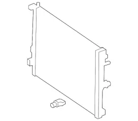 247-500-00-03-64 Mercedes-benz Genuine Radiator