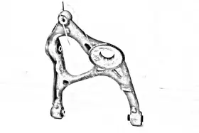 2303303907 Mercedes-benz 512-50402l Driver Fr Lower Control Arm Fits 11-12 Sl550 R230 Oem