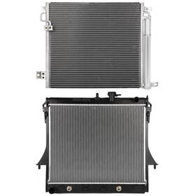 Mirror-zone 12716233 Radiator And Ac Condenser Cooling Kit For 2009-2012 Chevrolet Colorado Gmc Canyon
