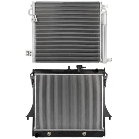 12716233 Mirror-zone Radiator And Ac Condenser Cooling Kit For 2009-2012 Chevrolet Colorado Gmc Canyon