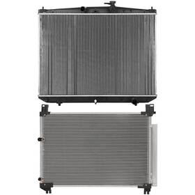 Mirror-zone 13908960 1x Radiator And Ac Condenser Cooling Kit For 2017-2019 Toyota Highlander
