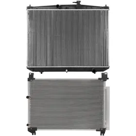 13908960 Mirror-zone 1x Radiator And Ac Condenser Cooling Kit For 2017-2019 Toyota Highlander