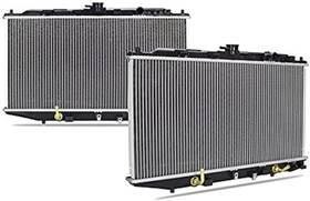 Mishimoto R886-at Plastic End-tank Radiator For 1988-91 Honda Civic/crx Silver