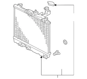 Mz691052 Mitsubishi Genuine Radiator