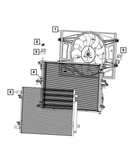 57009191aa Mopar Genuine Engine Cooling Radiator