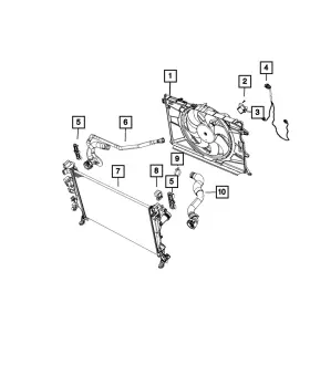 68260449aa Mopar Genuine Engine Cooling Radiator