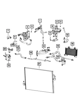 68318329aa Mopar Genuine Auxiliary Low Temperature Cooler