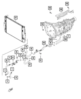 68332517aa Mopar Genuine Engine Cooling Radiator