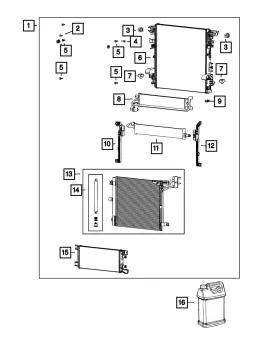 68481138ab Mopar Genuine Cooling Module