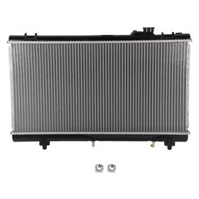 Motofactory 13792389 For 95-97 Toyota Tercel 96-99 Paseo 1pcs Front Silver Aluminum Radiator Cu1750
