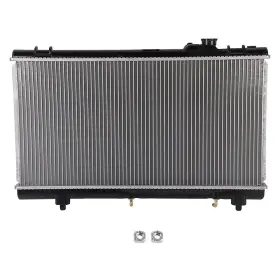 13792389 Motofactory For 95-97 Toyota Tercel 96-99 Paseo 1pcs Front Silver Aluminum Radiator Cu1750