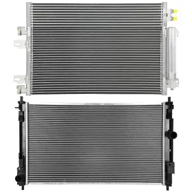 12110907 Motofatory For 2010-2012 Dodge Caliber 2007-2016 Jeep Patriot Radiator And A/c Condenser Set