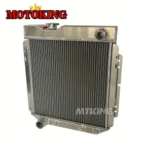 454y1-us Motoking All Aluminum Radiator For 1960-1965 Ford Falcon Ranchero Comet 1965-1966 Mustang