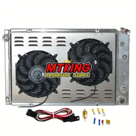 A1201yfz2-us Motoking Aluminum Radiator Shroud Fan For Chevy C10 C20 C30 K10 K20 K30 Gmc P1500 2500