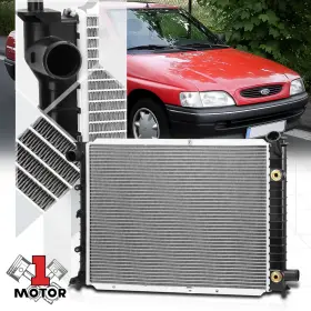 Mt1-3721armeo Motor-1 Aluminum Cooling Radiator Oe Replacement For 91-02 Escort/tracer At/mt Dpi-1273