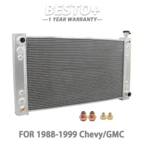 Btp287999p Munirater Cc622 3 Row Aluminum Radiator For 1988-1999 Chevy/gmc C/k 1500 2500 3500 5.7l V8