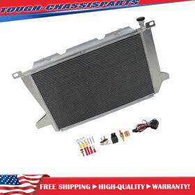Munirater Tsp286650s Cc1451 4 Row Radiator Shroud Fan Relay Kit For Ford Bronco F150 F250 1985-97