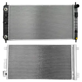 12991402 Newmotor Radiator And Ac Condenser Cooling Kit For 2008-2012 Chevrolet Malibu 2.4l