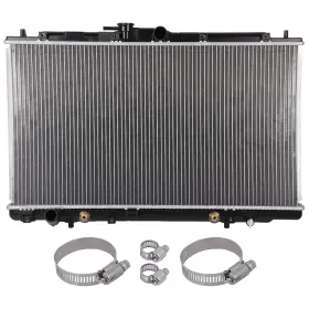 12991456 Newmotor Radiator With Universal Oil Hose Clamps Kit For 1999-2001 Acura Tl